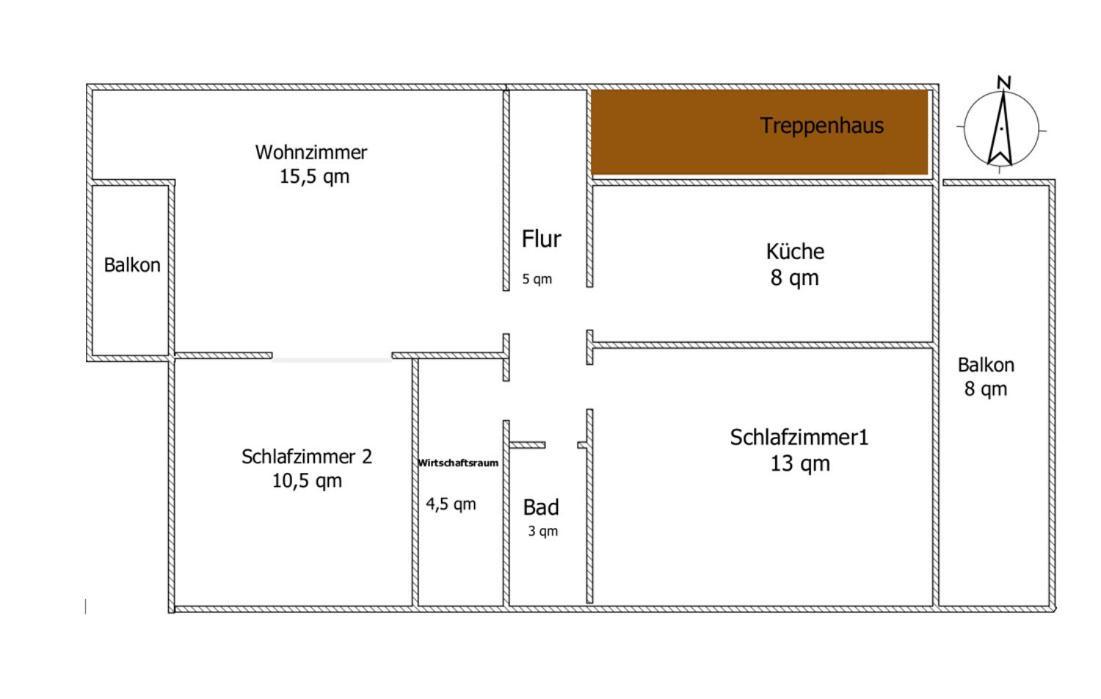 Fewo1846 - Parkblick - Komfortable Wohnung Mit 2 Schlafzimmern Und 2 Balkonen Flensburgo Exterior foto